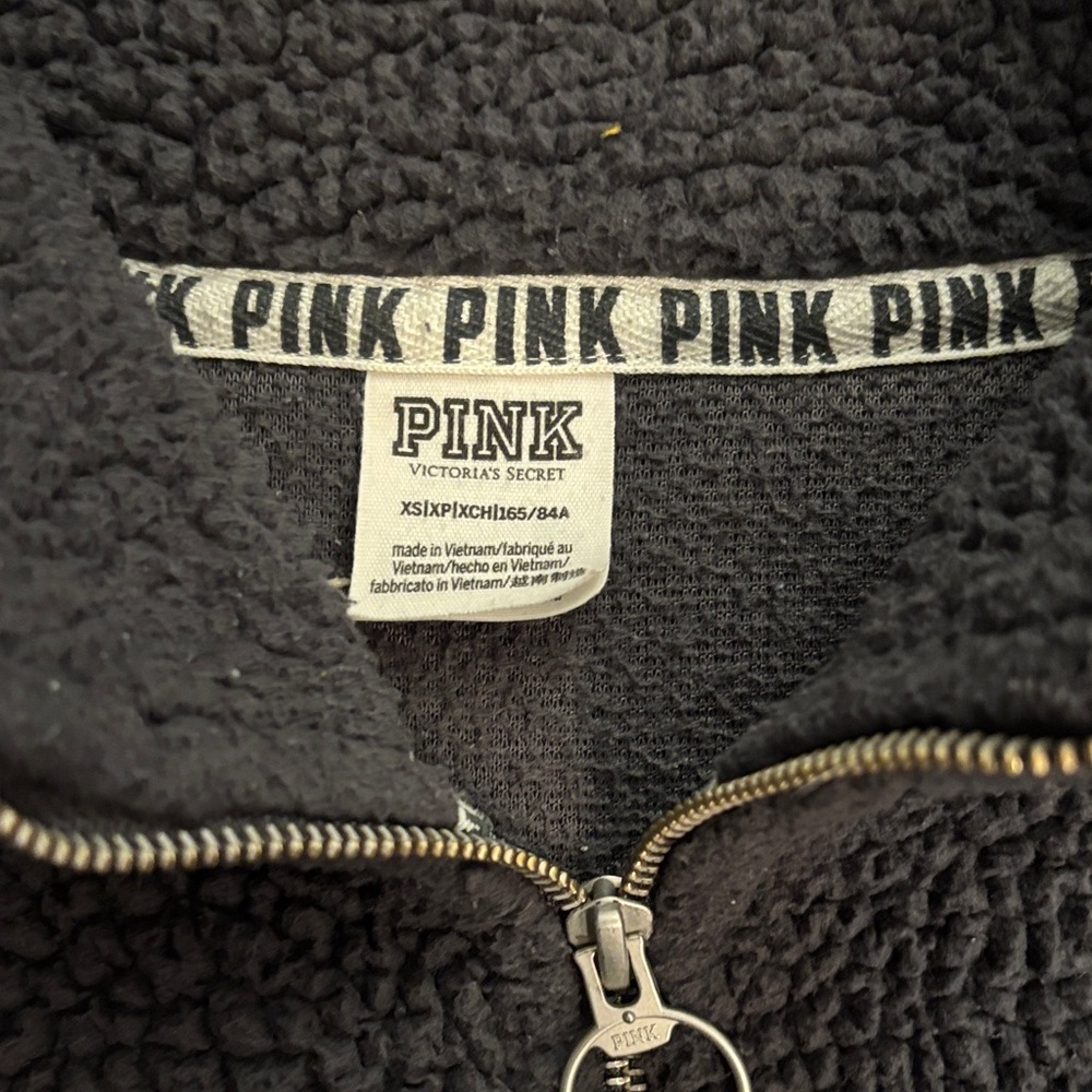 Victoria's Secret Gray Sherpa Hoodie - Picture 2 of 3